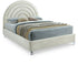 Rainbow Cream Velvet King Bed