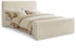 Sloan Cream Velvet King Bed (3 Boxes)