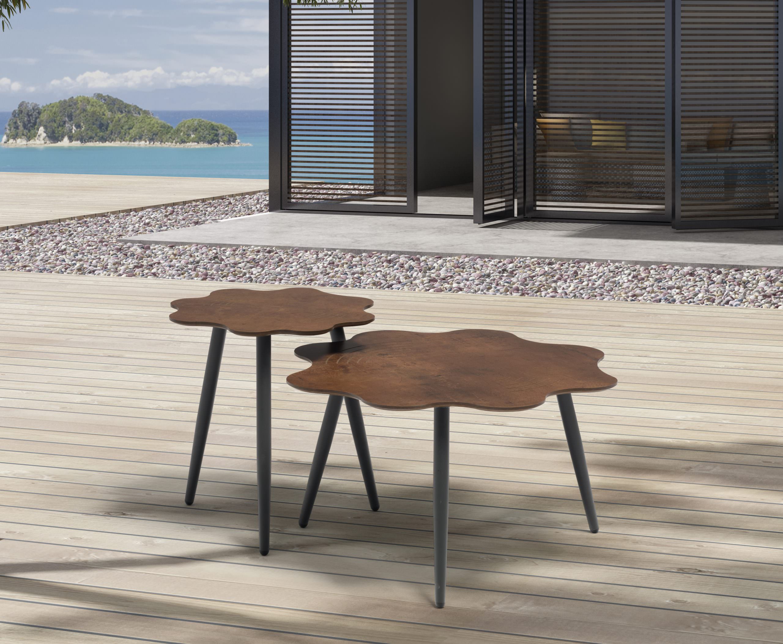 Flora Outdoor Large Side Table