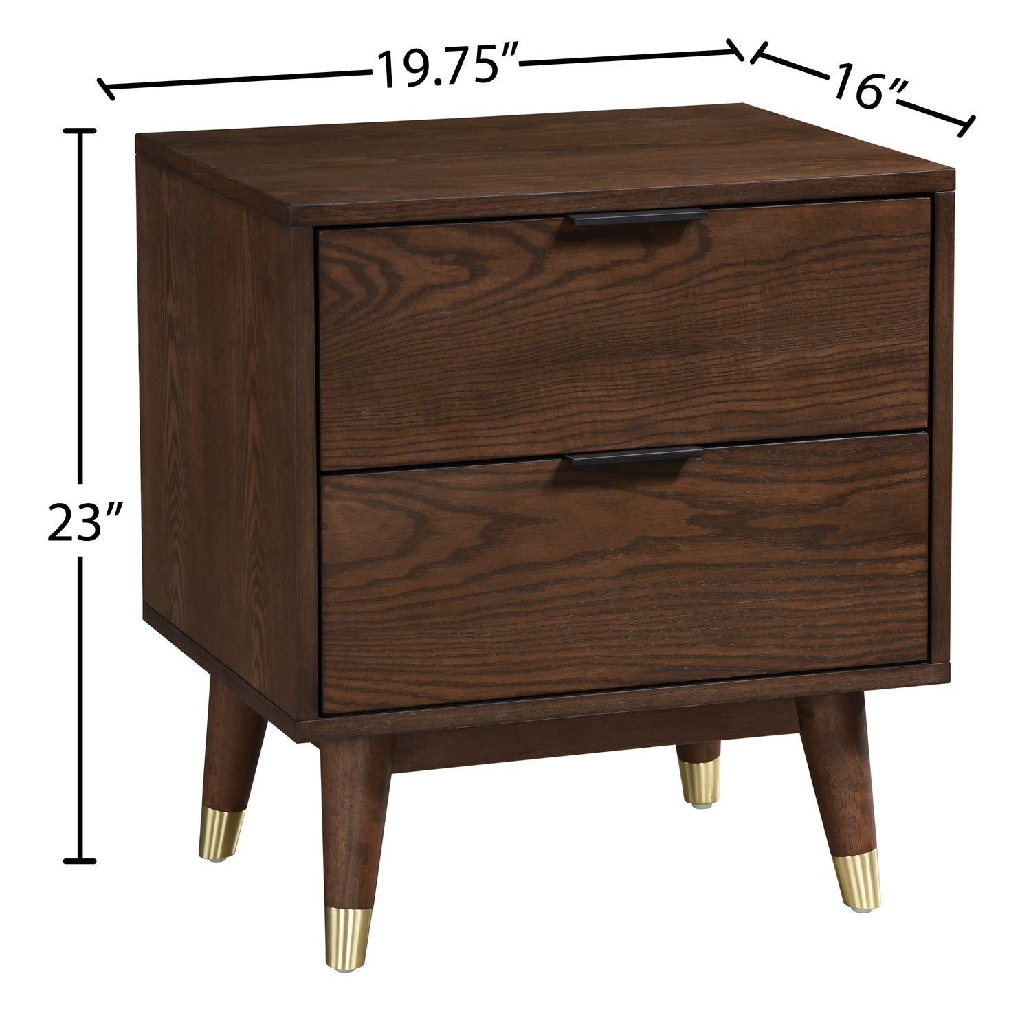 Vance Walnut Night Stand