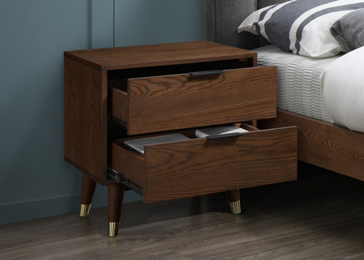 Vance Walnut Night Stand