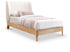 Ventura Cream Polyester Fabric Twin Bed