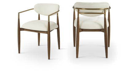 Riccio Performance Fabric Upholstered Dining Arm Chair