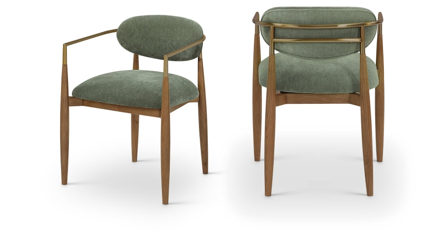 Riccio Performance Fabric Upholstered Dining Arm Chair