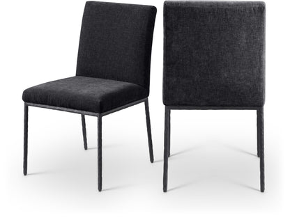 Reeves Chenille Fabric Upholstered Dining Side Chair