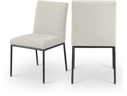 Reeves Chenille Fabric Upholstered Dining Side Chair