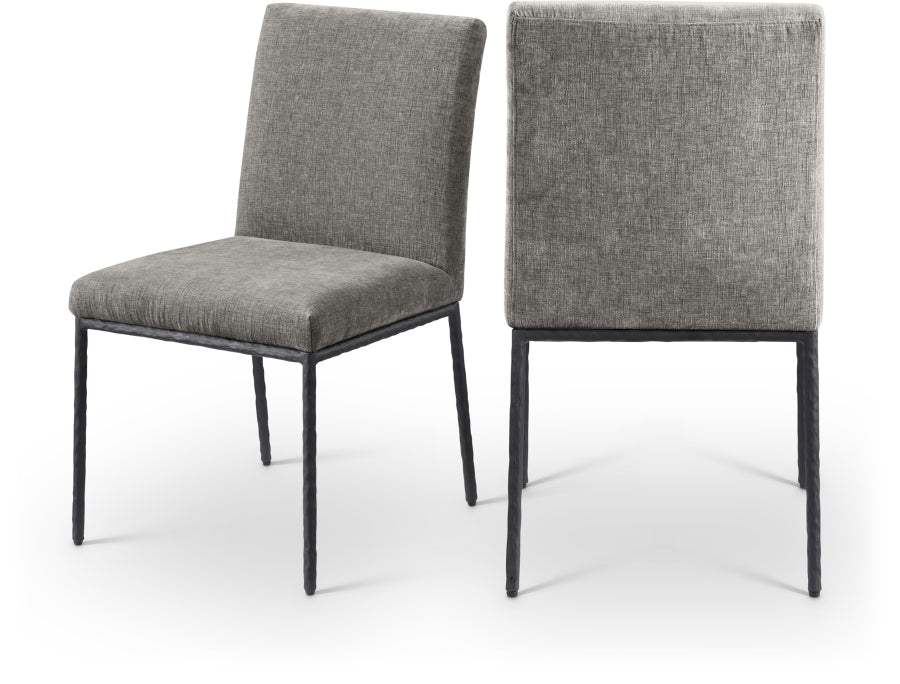 Reeves Chenille Fabric Upholstered Dining Side Chair