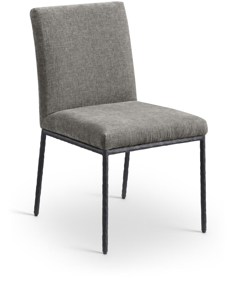 Reeves Chenille Fabric Upholstered Dining Side Chair